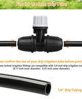 Upgraded Locked Micro Spray Irrigation Drippers 25 Pieces Kit With 3 Way Atomizing Nozzles For One Quarter Inch Tubing Barbed Emitters