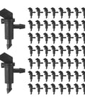 200 Pack Flag Dripper Emitters For Garden Irrigation, Easy Install, 4 L/H, 1 GPH Plastic Drip Emitters In Rows