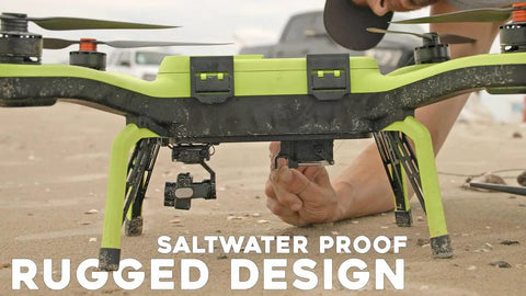 Waterproof Fishing Drone With 7 Pound Bait Release And 4K Camera Just Fly No App Needed Auto Return on beach setup