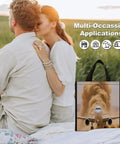Couple enjoying picnic with Desert Runway Plane Lunch Bag Tote With Insulated Aluminum Lined Cooler in field