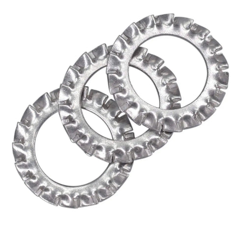 M10 External Tooth Serrated Lock Washer Made From 304 Stainless Steel 50 Pieces Heavy Duty Rust Resistant Indoor Outdoor Use High Hardness