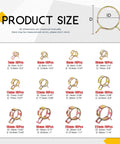 Size chart for Must Have 121 Piece Spring Band Clips Kit With 12 Sizes From 7mm To 22mm Hose Clamps Pliers Fuel Silicone Vacuum Hose Fasteners