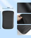 Center Console Cover With Waterproof Leather Armrest Pad For Hyundai Tucson dimensions and texture details