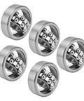 Five 10 Pieces 1201 Double Row Self Aligning Ball Bearings Open Type Standard Cage Radial Bearing For Gearboxes Heavy Duty