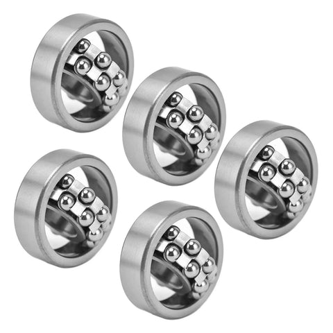 Five 10 Pieces 1201 Double Row Self Aligning Ball Bearings Open Type Standard Cage Radial Bearing For Gearboxes Heavy Duty