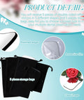 Five Piece Pro Grade Dental Mirror Kit With Five Unique Shapes For Intraoral Photography And Oral Inspection And Health Checks Double Sided Plated Glass Mirrors Includes Black Drawstring Bags Ideal For Clinic Dentist Office Or Home Use, black bags
