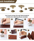 Quick installation guide for 20 Sets 18mm Magnetic Button Clasp Snaps Fastener Kit With Install Tool For Sewing DIY Crafts.