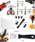 All In One 124 Piece 3D Printer Tool Kit With Carry Case For Finishing Cleaning Nozzles Trimming And Sanding tool components