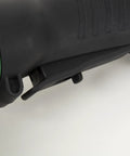 Close-up of paddle switch on Beefy 4.5 Inch Angle Grinder With 10.5 Amp Motor, highlighting ergonomic design.