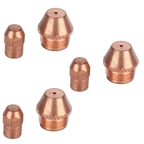 Plasma Cutter Consumables Set For TZ 100 100A Torch Replacement Electrodes And Nozzles Copper Tips Kit With M8 and M16 threads