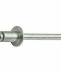 Side view of Aluminum Dome Head Pop Rivets One Eighth By Three Sixteenth Inch Heavy Duty Open End Blind Rivets Corrosion Resistant