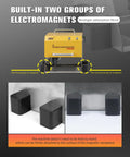 Metal Dot Peen Marking Machine With Magnetic Base Portable Marking Workhorse showing built-in electromagnets features