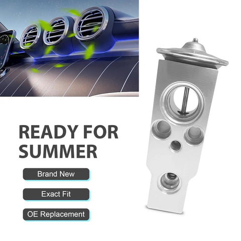 Car Air Conditioning Expansion Valve Aluminum Replacement Part Universal Fit For Most Cars Trucks And SUVs Built Tough Durable Auto Air Conditioning Valve For Cooling System