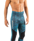 Hunter Rash Guard Pants Camo Blue For Water Sports, Elastic Synthetic Fabric With Anatomical Cut, UPF Sun Protection, Size Large