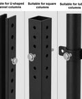 Eight Sets Stainless Steel U Channel Sign Post Bolts Kit With Nuts Washers And Spring Pads For Durable Outdoor Sign Mounting And Steady Hardware Reliable Outdoor Hardware For Fence Or Sign Posts, for U-shaped, square and tubular posts