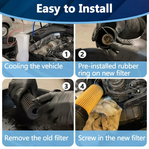 Step-by-step guide for installing Mercedes Sprinter Engine Oil Filter Kit 6541801100 Replacement For 2500 3500 3500XD 2023 2024