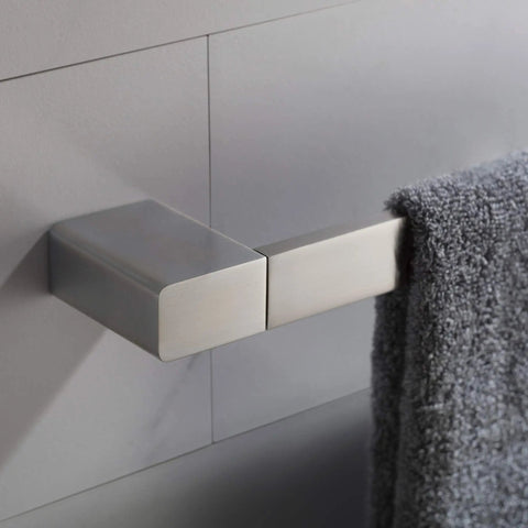 Heavy-Duty Solid Brass 24 Inch Bathroom Towel Bar In Brushed Nickel Finish Rust-Resistant And Long-Lasting Easy-Install Bath Hardware With Ample Space For Towels And A Lifetime Limited Warranty