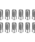 12 Pcs M6 X 12mm Slotted Cylindrical Dowel Pins 304 Stainless Steel External Thread Locating Parallel Pins Heavy Duty