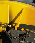 Heavy Duty Chain And Binder Kit For Truck Tie Downs And Hauling, 3/8 To 1/2 Inch Ratchet Load Binders with 9200 lbs capacity in use