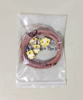 K Type Mini-Connector Thermocouple Temperature Probe Sensor Pack Of 5, 3 Meter Long, with yellow connectors.