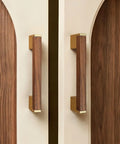 Black Walnut Zinc Alloy Cabinet Pull Four Pack 7.56 Inch Center To Center Drawer Knob For Kitchen Cabinets And Furniture Hardware