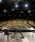 Dope Basketball Peel And Stick Wallpaper For Living Room And Bedroom Self Adhesive Removable Wall Mural Poster Sticker Background Decor 100 Inches By 144 Inches Cut Into Six Panels Durable PVC Material showing a basketball court scene.