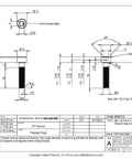 Pack Of Eight M8 1.25 X 35mm Socket Head Cap Screws Grade Two Polished Titanium Bolts diagram with dimensions and details.