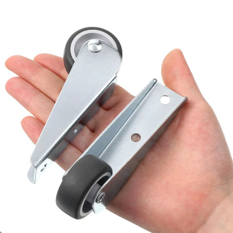 Two Pack Heavy Duty Gate Wheels That Slide Smooth As Butter Using A Door Bottom Pulley Mechanism With Robust Directional Casters For Hassle Free Wooden Gate Adjustments Trusted Diy Fix in hand.