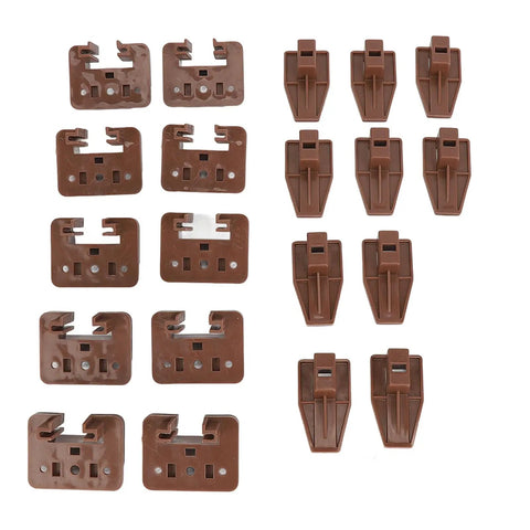 Center Mount Drawer Slides For Dressers And Cabinets, 10 Sets With Screws Included, Easy Install, Lightweight 150g