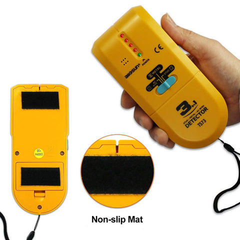 Absolute Fire 3 In 1 Led Wood Stud Finder And Multi Scanner Electronic Sensor Snags Hidden Nails Pipes Rebar Wire Cables For Drywall Repair Essential Tool