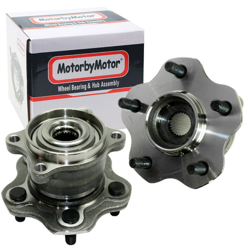 Front And Rear Wheel Bearing And Hub Assembly 5 Lug 4pc Set For 2008 2013 Nissan Rogue 4WD AWD Beefed Up Heavy Duty