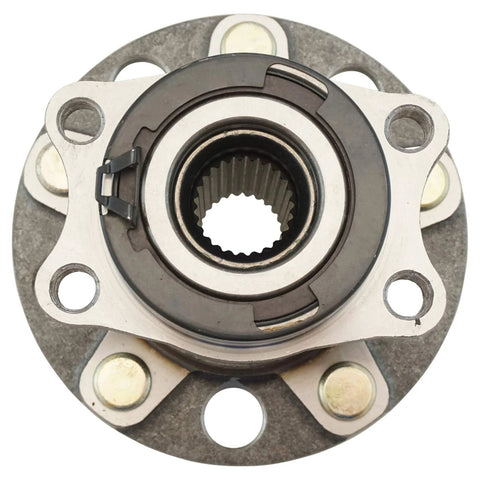 Rear Wheel Bearing And Hub Assembly Set For 2007 2013 Mitsubishi Outlander AWD And 2012 2015 Lancer SE Plus 2016 2017 Lancer AWD Two Piece Replacement Kit Driver And Passenger Sides, front view.