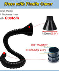 Heavy Duty Flex Fume Extraction Arm No Hassle Articulated Dust Collection System For Welding And Soldering flexible hose with plastic cover and custom length