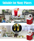 Compact Portable Ice Maker With Lightning Fast Freeze And Whisper Quiet Motor Runs Smooth For Home Bars And Tiny Spaces in use