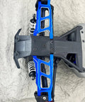 Aluminum Suspension A Arms for 1/10 Traxxas Slash Rustler Stampede Hoss 4x4 VXL RC Cars Front and Rear Upgrade Parts Replacement 3655 Dark Blue Anodized Lightweight Durable mounted on RC car chassis