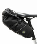 Inova Light Bike Saddle Bag Water Resistant Cordura 1000D Under Seat Storage For Bikepacking Large Underseat Bag Side View