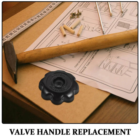 Premium Replacement Hand Wheel Valve For 10 Pack Of Black Aluminum Cylinder Regulators With Easy Grip Control Handle For Quick Service And Effortless Maintenance On Industrial Tanks, black valve handle
