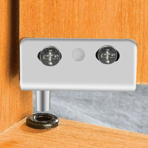 Heavy Duty Door Pivot Hinges With Bushing For 8mm Hole In Silver Finish, Rugged Iron Build For Maximum Durability And Rust Resistance, Classic Look, Wear Resistant And Extra Strong, Sized 40x17x12 Mm For Smooth, Reliable Door Swing on wooden door