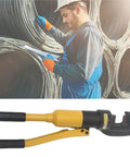 Heavy Duty Hydraulic Rebar Cutter And Crimping Tool With Portable Steel Case Effortlessly Slice Through 4 To 16 Mm Reinforcement Bars