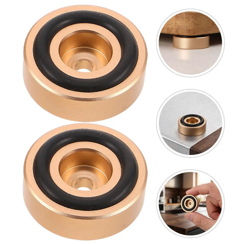 8 Pack Non Slip Rubber Feet Pads For Furniture And Cutting Boards 0.79 Inch Round Feet With Aluminum Alloy Legs Universal Fit