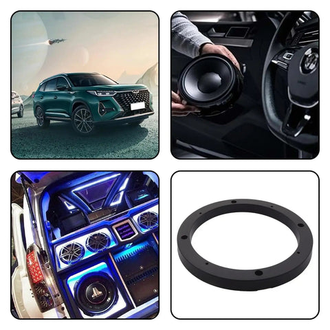 Get Your Sweet Ride Hooked Up With Premium 6.5 Inch Car Speaker Spacer Rings And Mounting Brackets 4 Pack In Sleek Black For A Tight Fit And Knockout Audio Quality