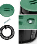Two Pack 10 Inch Round Valve Box Cover Lids For Outdoor Sprinkler System Irrigation Control Water Line, Durable Polypropylene Construction
