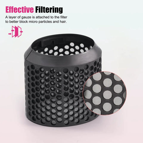 Outer Filter Cover For Airwrap Hair Styler With Filter Cleaning Brush HS01 HS05 Magnetic Filter Cage Replacement Parts