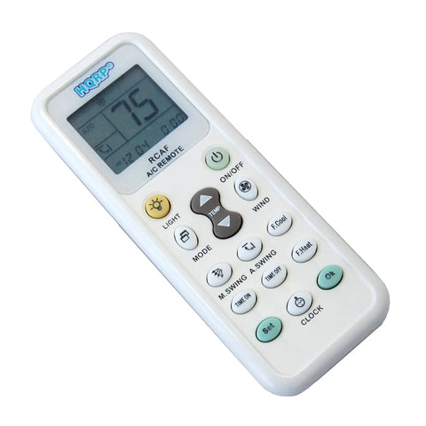 Heavy Hitter Universal Air Conditioner Remote Control With Large Lcd Screen And Instant Code Search Featuring Built In Clock Timers Fahrenheit Toggle Plus Totally Hassle Free Pairing For Serious Chill