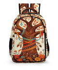 Unisex Vintage Ethnic Floral Tree Pattern Backpack with large capacity, durable polyester build, street-ready everyday carry