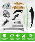 Timing Chain Kit Replacement For 2008 To 2015 VW Golf MK5 MK6 Passat A4 EA888 1.8L 2.0T with solid bearings and chains displayed