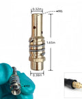 Pro Grade MIG Welding Gun Accessory Kit 30 Pack For MB15 15AK brass diffuser with dimensions 0.32in x 1.65in