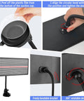 LED PDR Light Board For Dent Repair With Suction Cup USB Powered Reflective Line Light For Auto Body Work Paintless Dent Detection Tool Portable Car Repair Lighting For Better Dents Visibility with suction cup close-up and installation steps.
