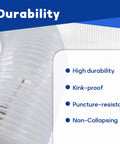 Heavy Duty 2.5 Inch By 10 Foot PVC Dust Collection Hose with durability features for home woodshop