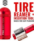 Tubeless Bike Tire Repair Kit For MTB And Road Bikes With Storage Can Quick Puncture Fix On The Trail Rubberized Rope Plug System